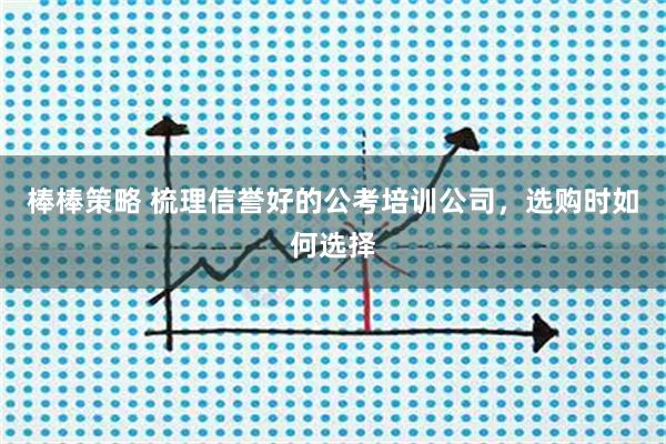 棒棒策略 梳理信誉好的公考培训公司，选购时如何选择