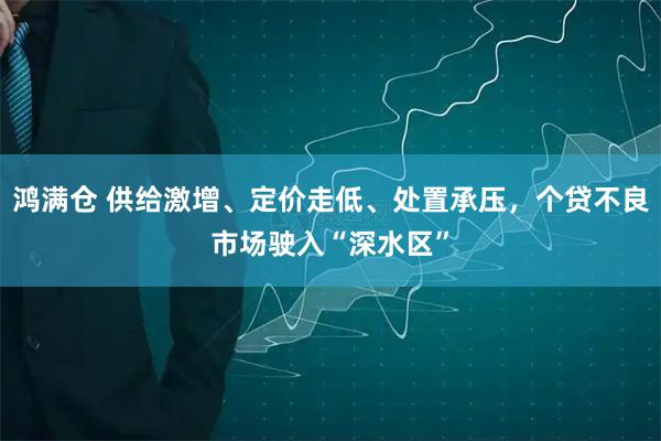 鸿满仓 供给激增、定价走低、处置承压，个贷不良市场驶入“深水区”